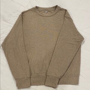 Uniqlo Beige Crewneck Sweater